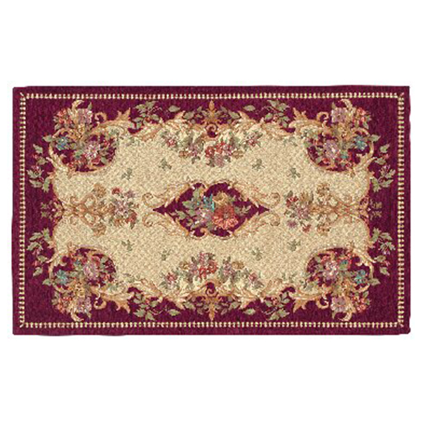 ゴブラン織金色ラメ入マット (ロイヤルレッド)