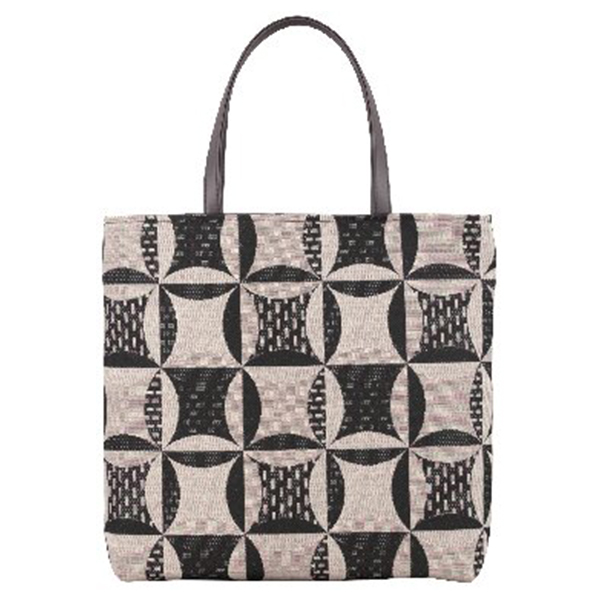 尾州織 ジャカード手提げバッグ