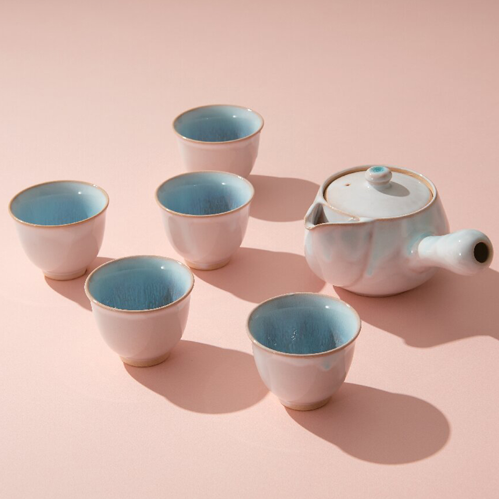 萩焼 茶器揃(ソライロ)