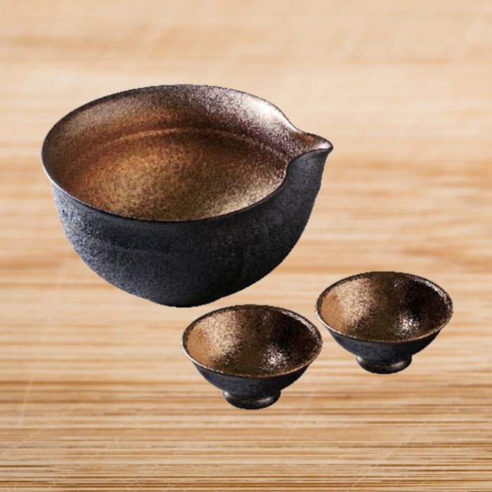 有田焼 金塗り 冷酒セット