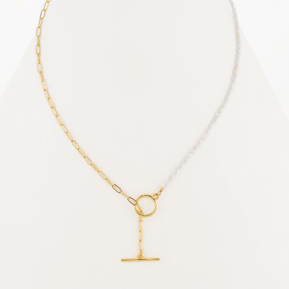 淡水パール・マンテルチェーンネックレス