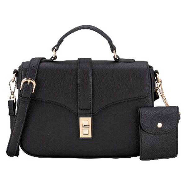 アークドール ターンロックショルダーバッグ(ブラック)