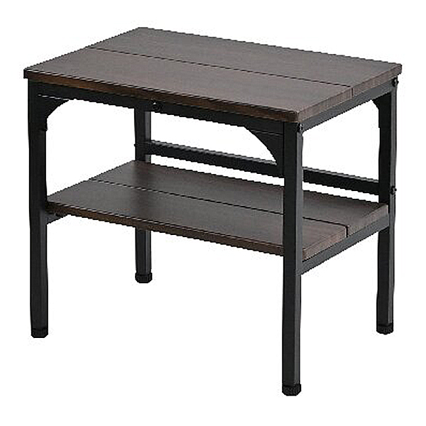 玄関ベンチ棚付き(木目調ブラウン)