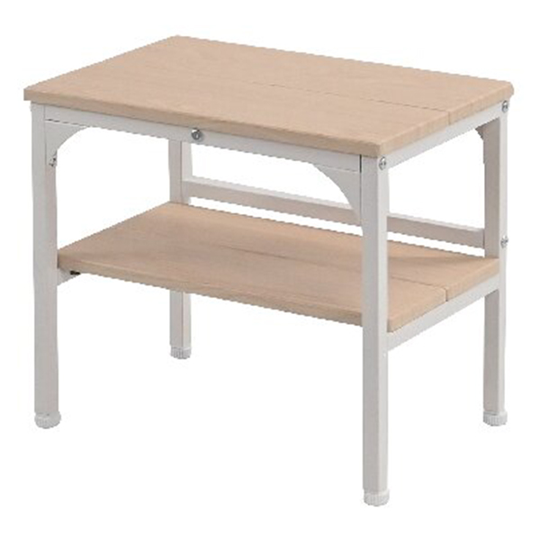 玄関ベンチ棚付き(木目調ナチュラル)