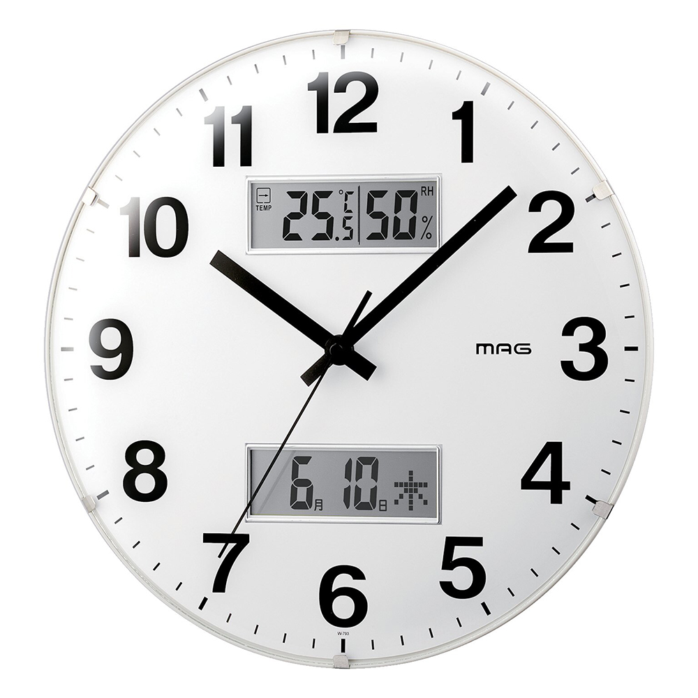 アナデジ掛時計