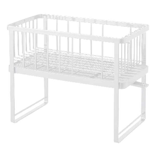 ツｰウェイ 水切りワイヤーバスケット 2段(ホワイト)