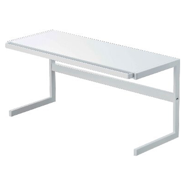 伸縮キッチンサポートラック (ホワイト)