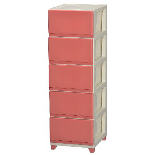 デコニｰチェスト 5段(ピンク)