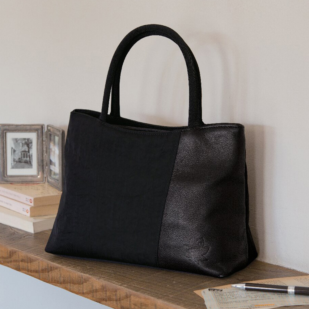 藤原袋物 トートバッグ(ブラック)