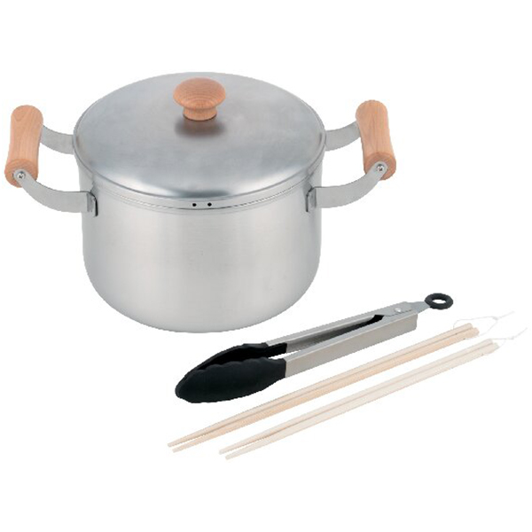 千歳 ステンレス製両手鍋(ツール付)