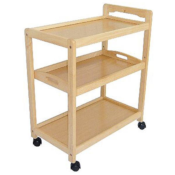 3段ワゴントレー付き