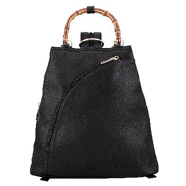 アークドール バンブー三角リュック(ブラック)