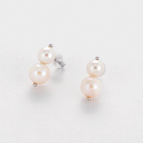 アコヤ真珠デュオピアス