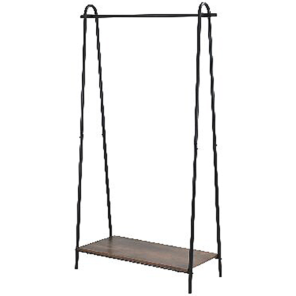 ヴィンテージ風ハンガーラック(ブラウン)