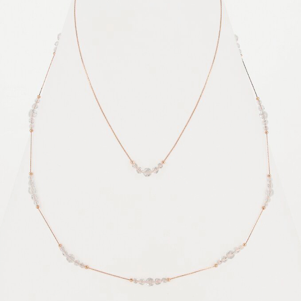 クリスタルガラス3WAYネックレス