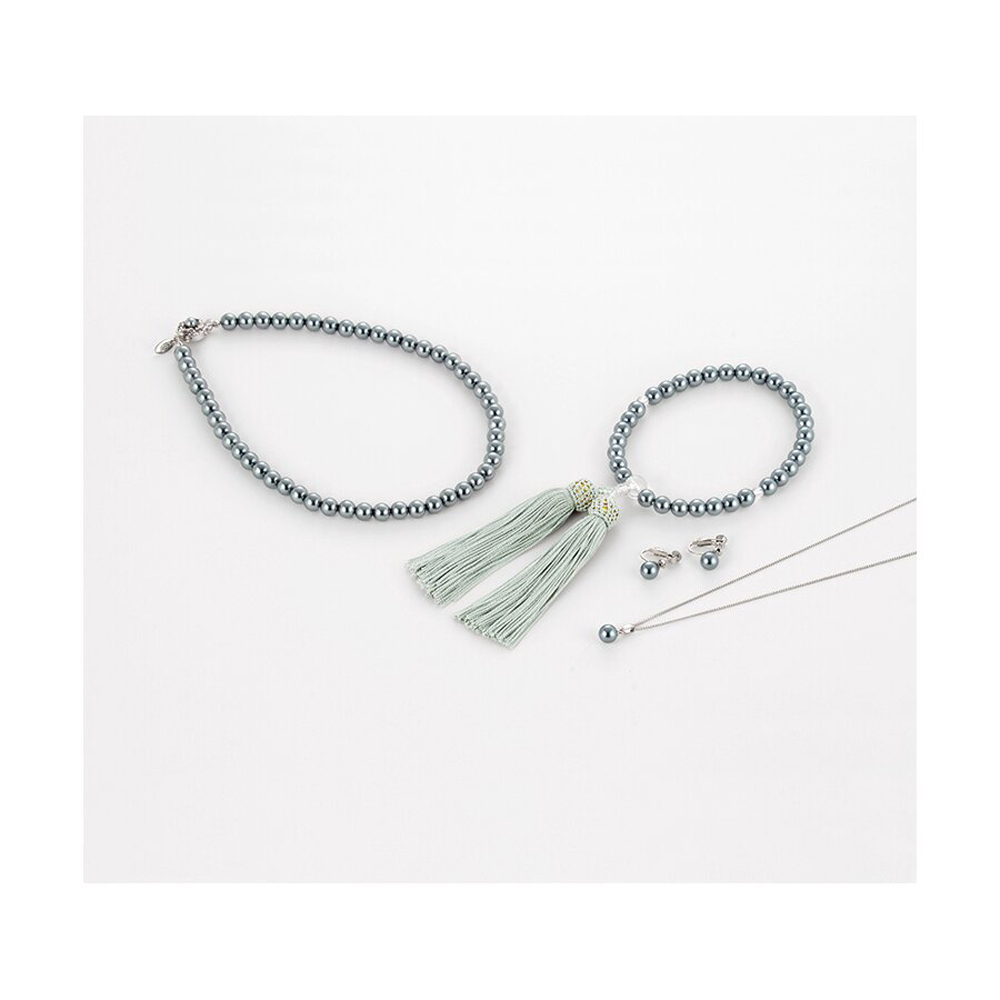 ユキコハナイ アクセサリー4点セット(グレー)