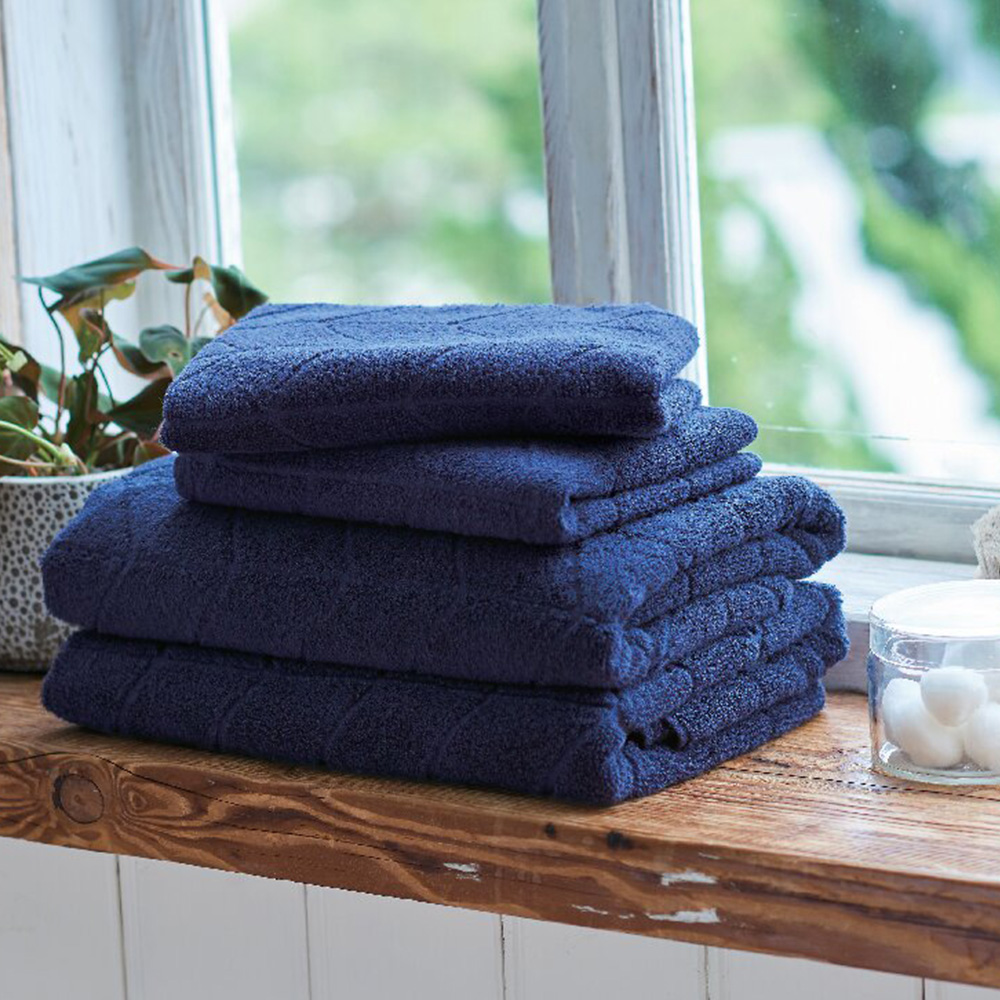 フェルガナコットン 今治タオルセット(ネイビー)