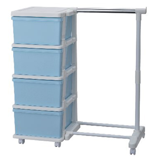 カラーシーズユニット4段ハンガー付(ブルー)