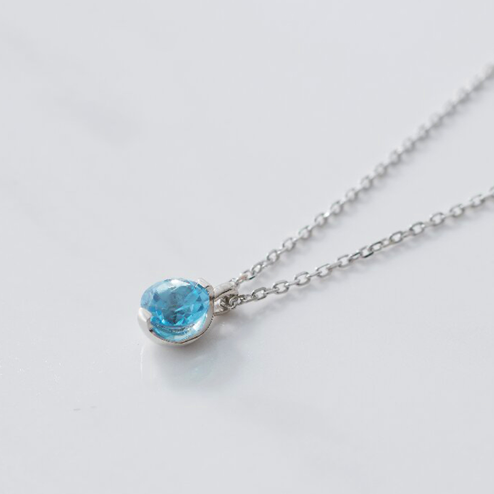 ブルートパーズ 0.5ctペンダント