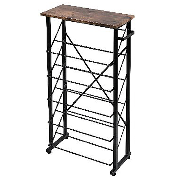 シューズラック(ヴィンテージ風ブラウン)