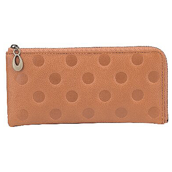 姫路レザー 牛革L字ファスナー長財布(キャメル)