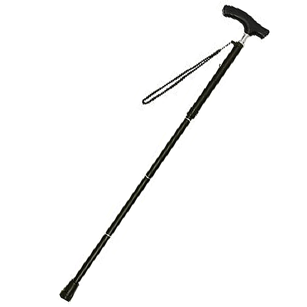 テイコブ折りたたみ式伸縮ステッキ(ブラック)