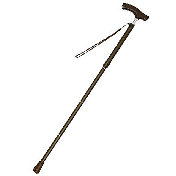 テイコブ折りたたみ式伸縮ステッキ(ブラウン)