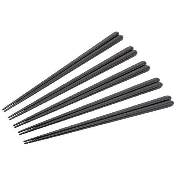 天丸漆箸5膳セット(黒檀)