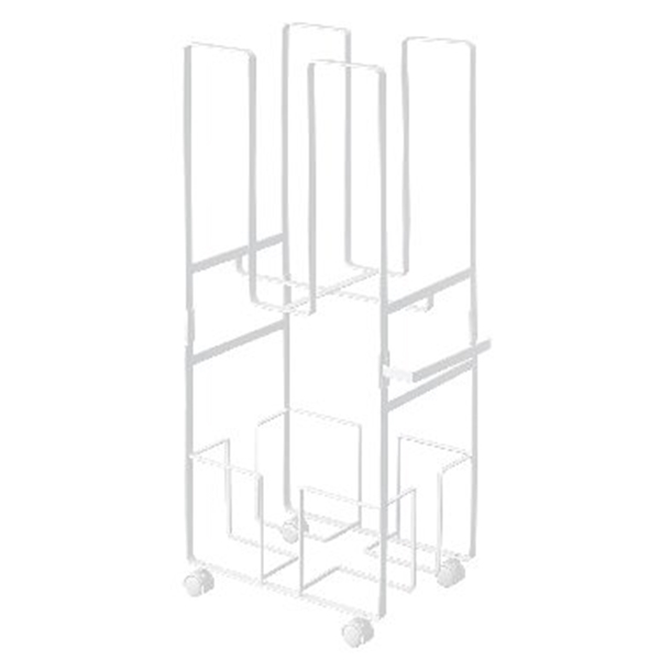 ダンボｰル・新聞ストッカｰ (ホワイト)