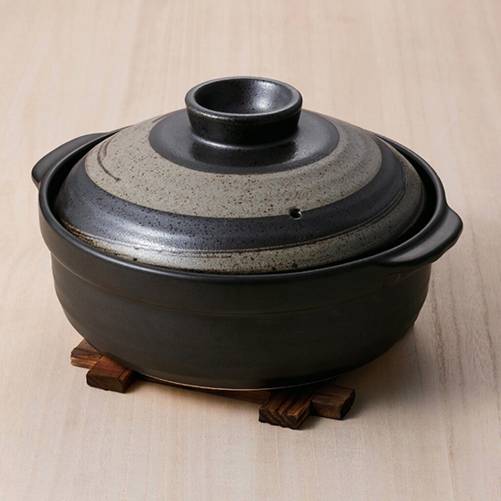 IH対応 朽葉土鍋26cm(敷板付)
