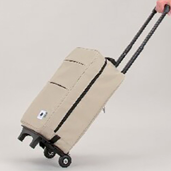 スカンジナビアンフォレスト 折り畳みキャリーバッグ・トートバッグセット(ベージュ)