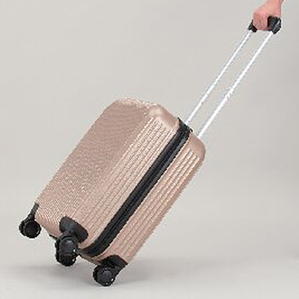 キャリーケース(ゴールド色)