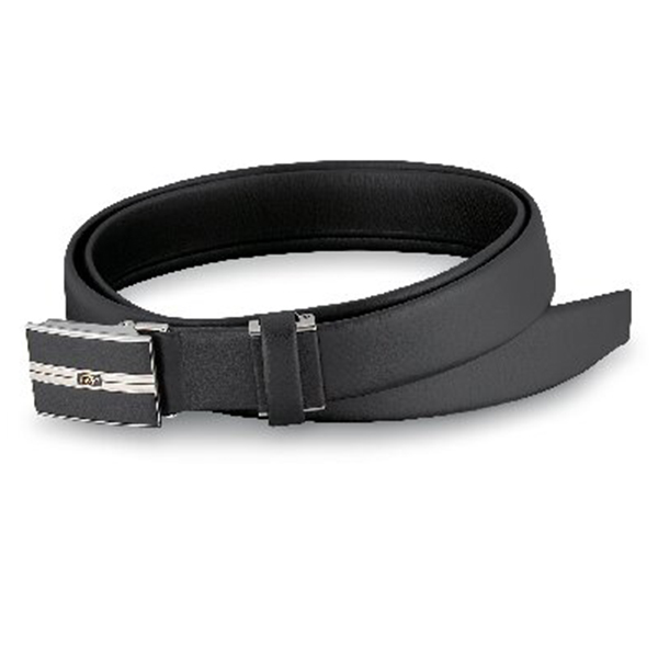 タケオ ニシダ 一本袋縫無双仕立てベルト(ブラック)