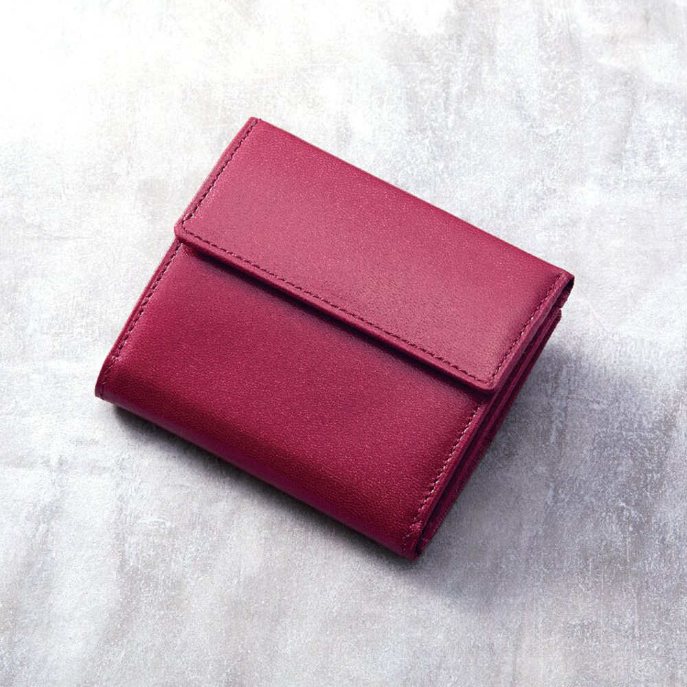 コンパクト財布(ボルドーピンク)