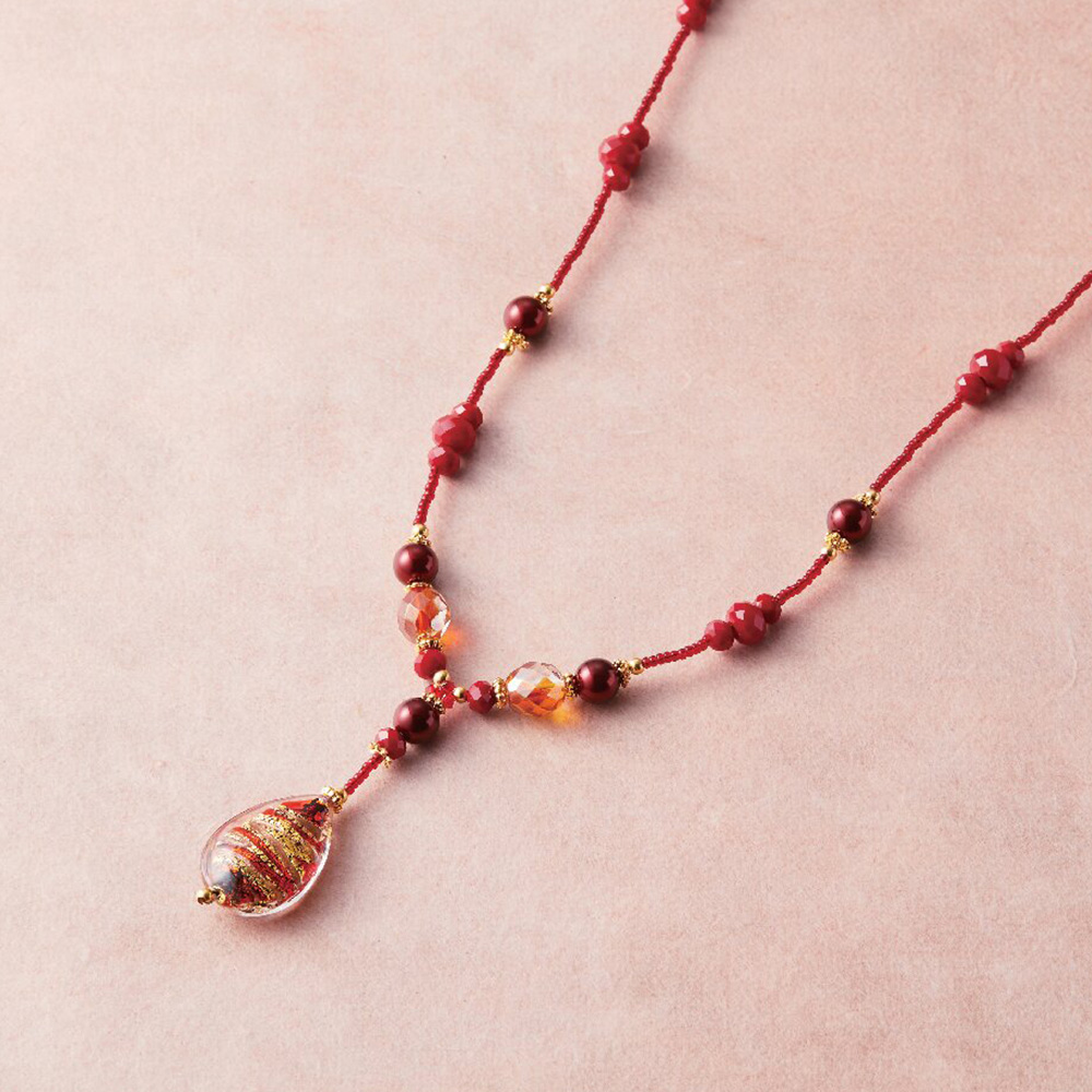 ヴェネチアンガラスネックレス