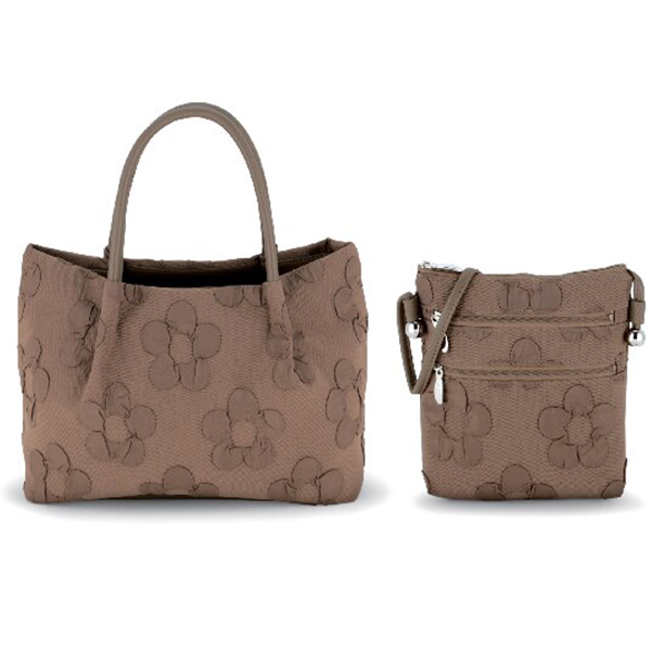 フクレ花バッグセット(カーキ)