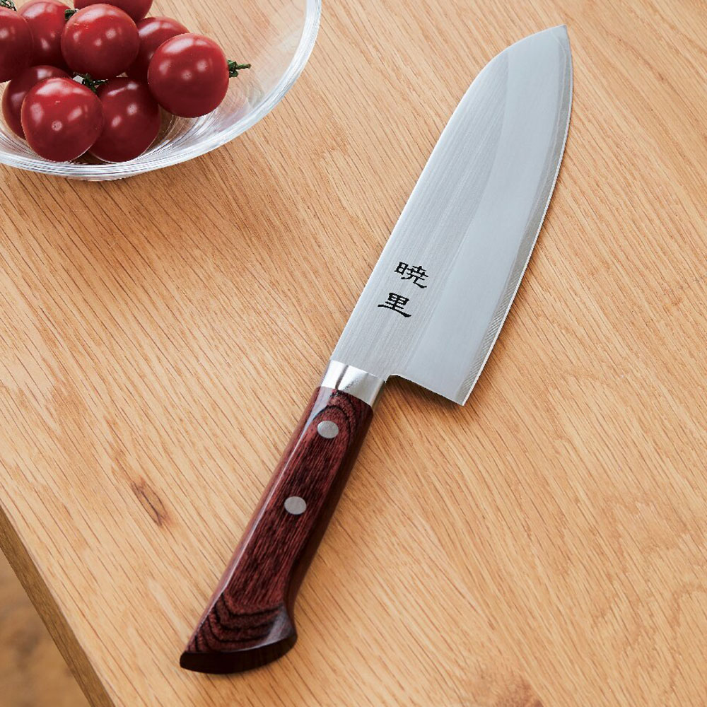 暁里 割込三徳包丁(霞仕上)