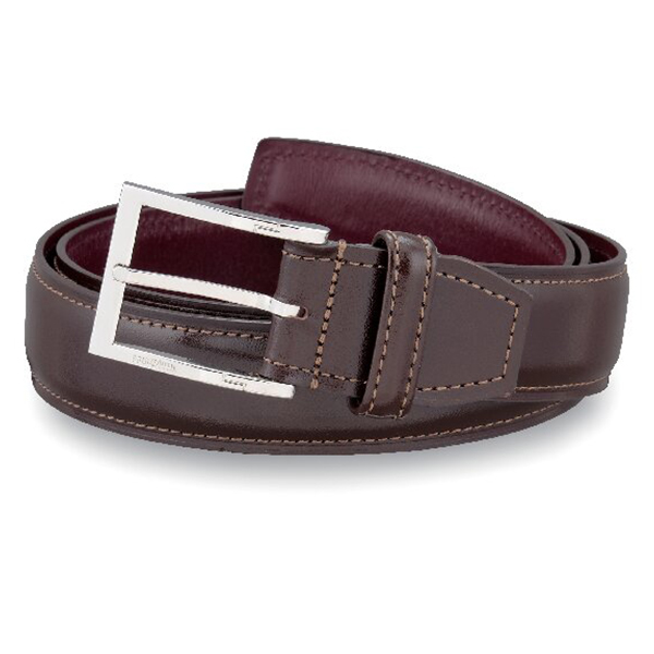 ゴールドファイル 紳士ベルト(ダークブラウン)