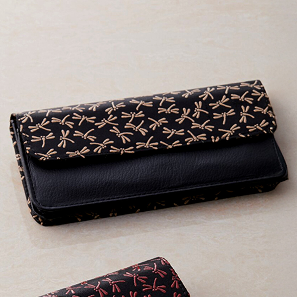 かぶせ長財布(ベージュ)