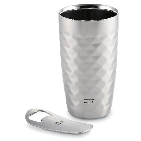 磨き屋シンジケート 二重ビアタンブラー・栓抜きセット