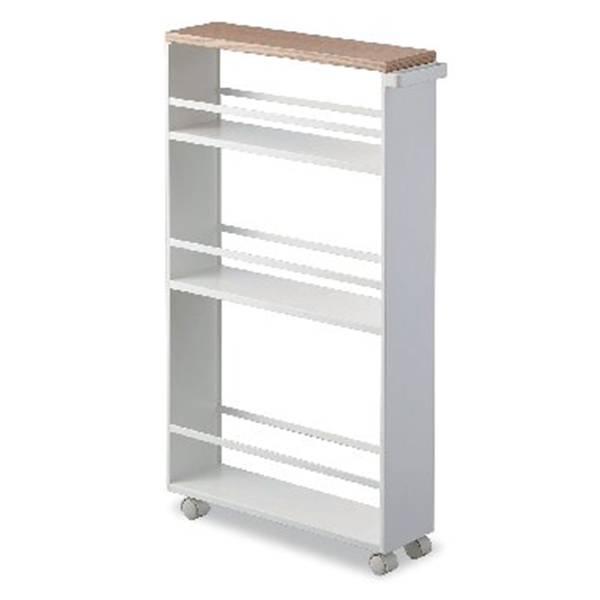 ハンドル付きスリムワゴン(ホワイト)