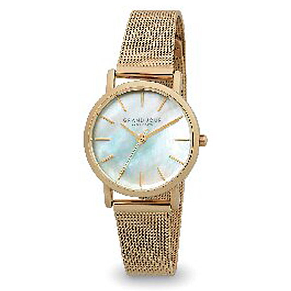 グランジュール白蝶貝ダイヤルウオッチ(ゴールド色)