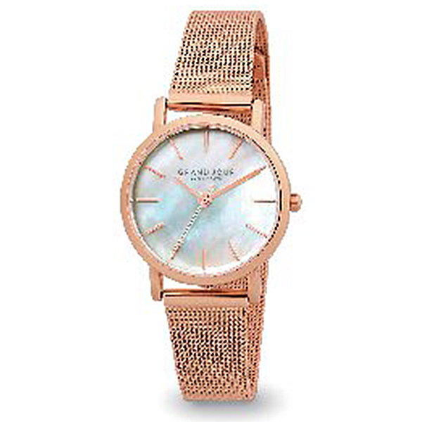 グランジュール白蝶貝ダイヤルウオッチ(ピンクゴールド色)