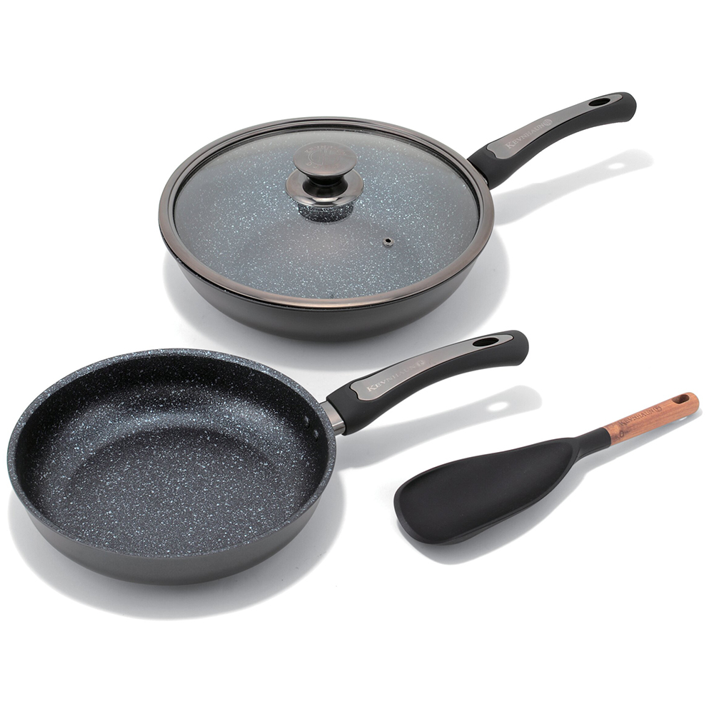 ケヴンハウンディースタイル ジェットブラック フライパン(24・28cm)ツールセット