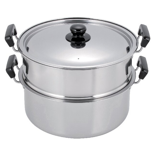 IH対応蒸し物鍋二段蒸し器(30cm)