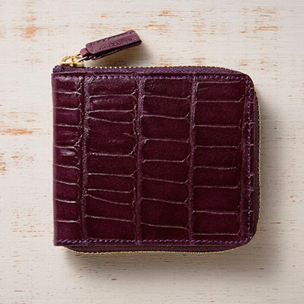 ラウンド札入(パープル)