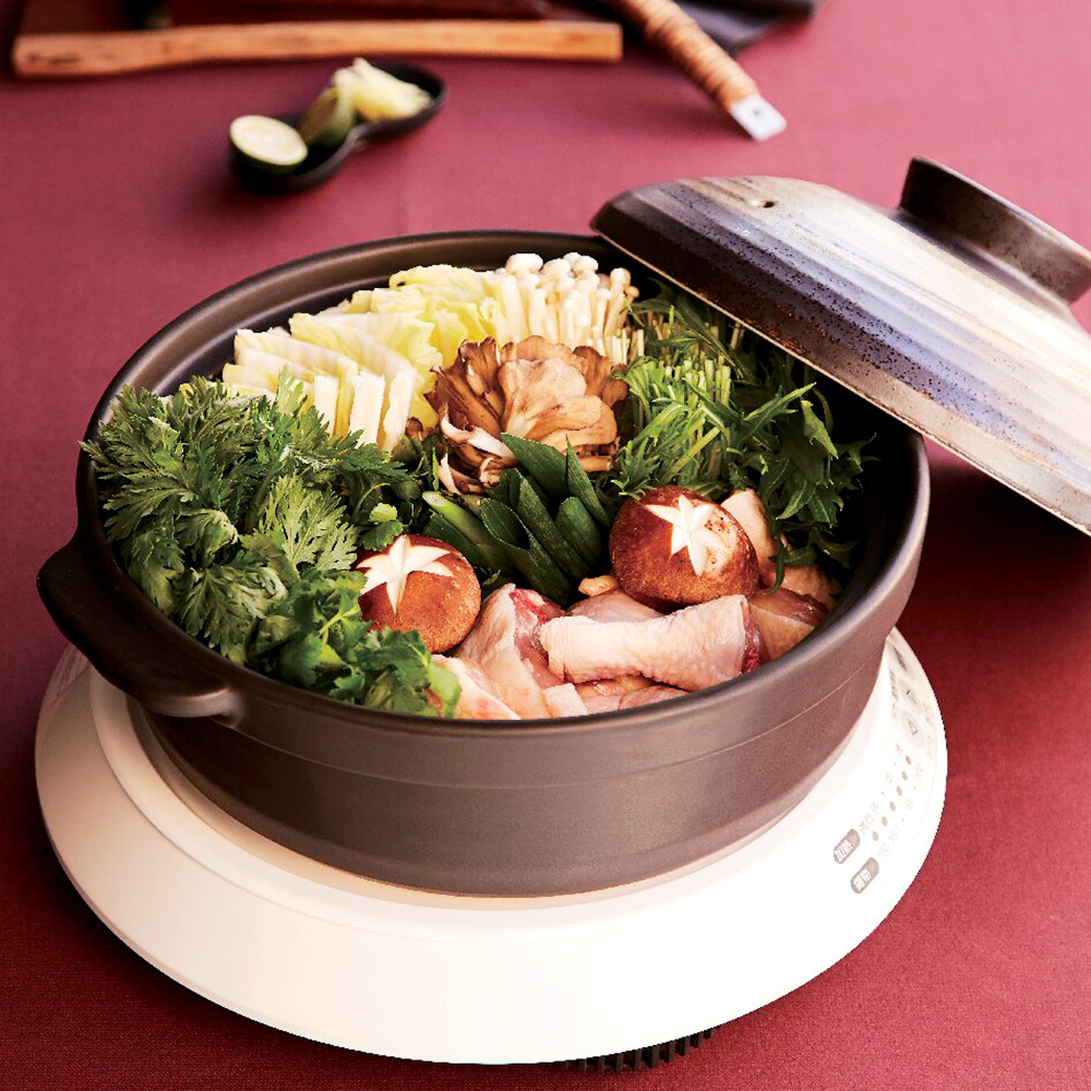 IH対応 朽葉土鍋30cm(敷板付)