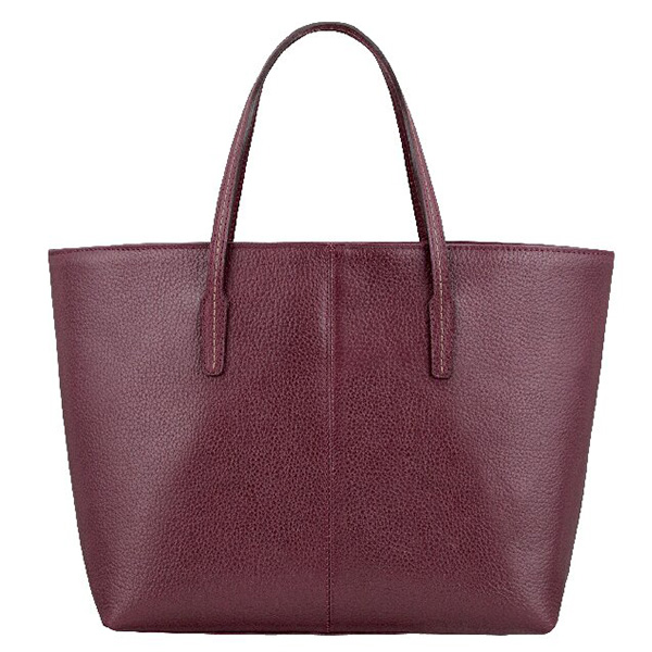 石井猛雄  牛革手提げバッグ(ボルドー)