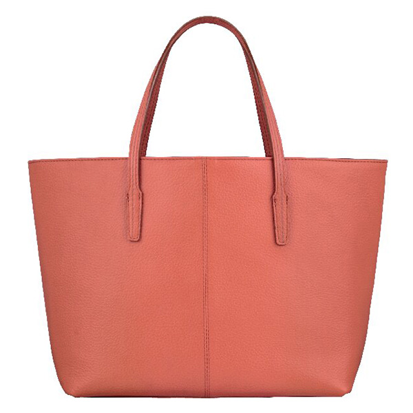 石井猛雄  牛革手提げバッグ(オレンジ)