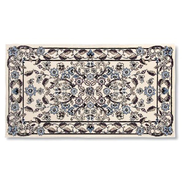 ミントン ウィルトン織マット(ブルー)